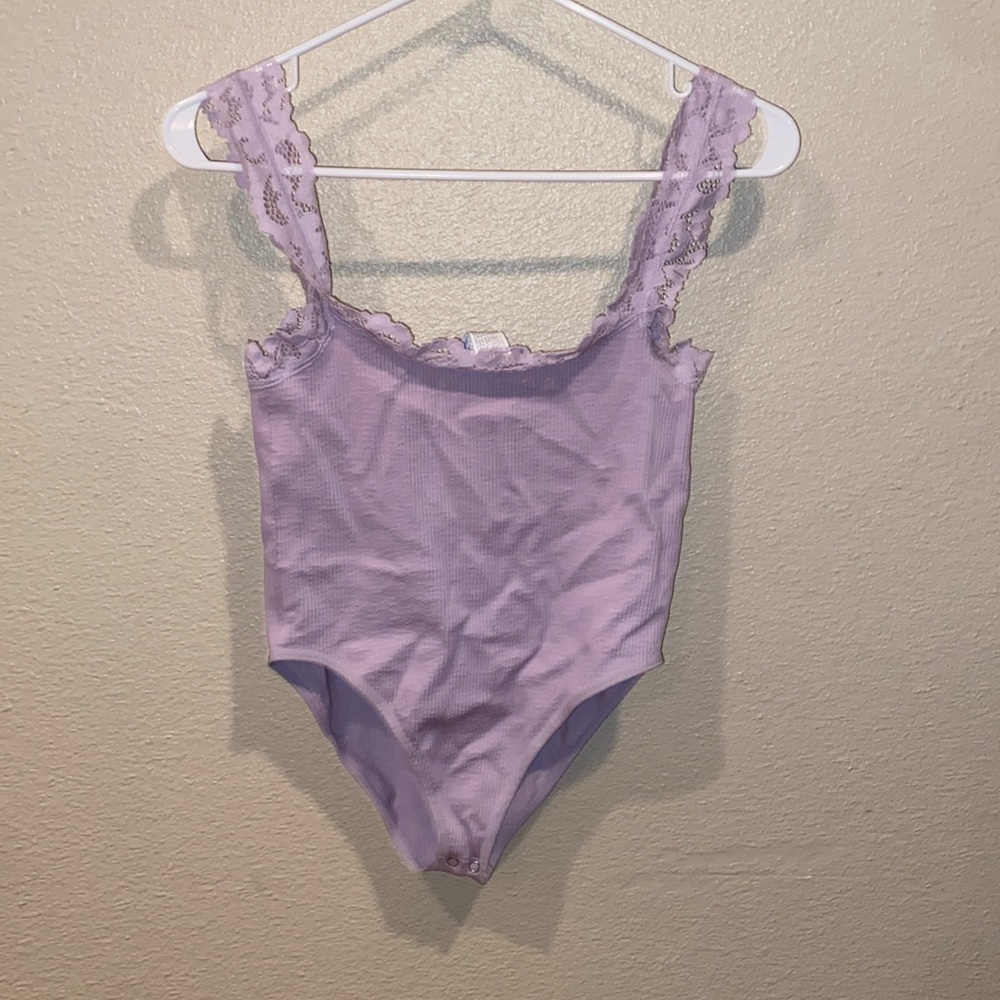 Lavender Forever 21 bodysuit